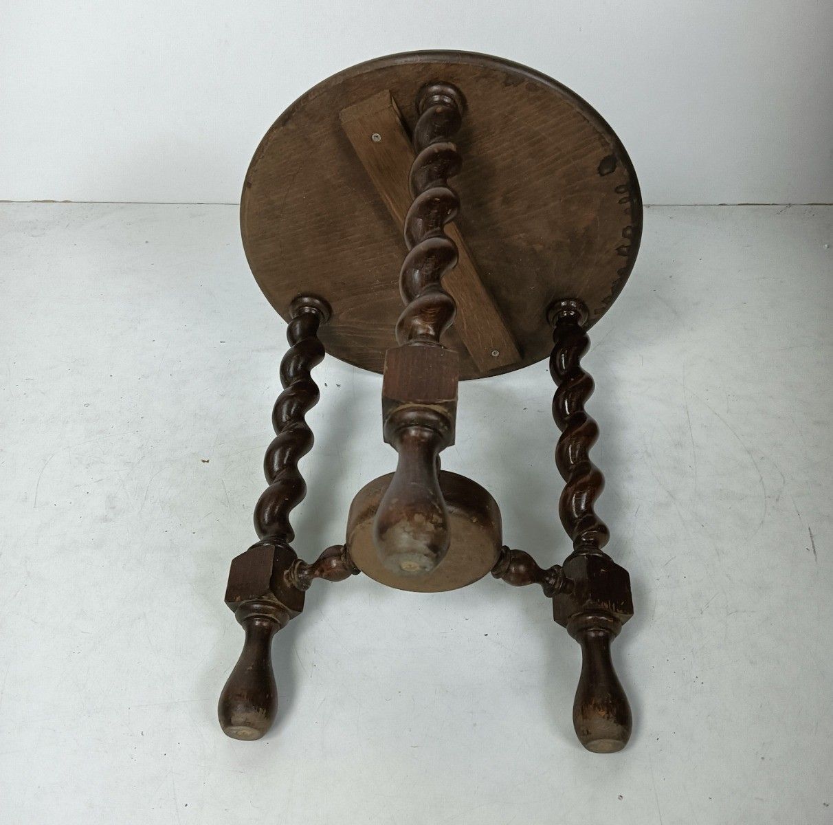 Barley Twist Wooden Side Wine Table Pedestal Plant Bonsai Stand Two Tier Barn St photo buy
