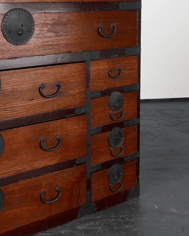 A Large Early 19th C. Late Edo Period Tansu Cabinet/Chest Of Drawers photo Furniture