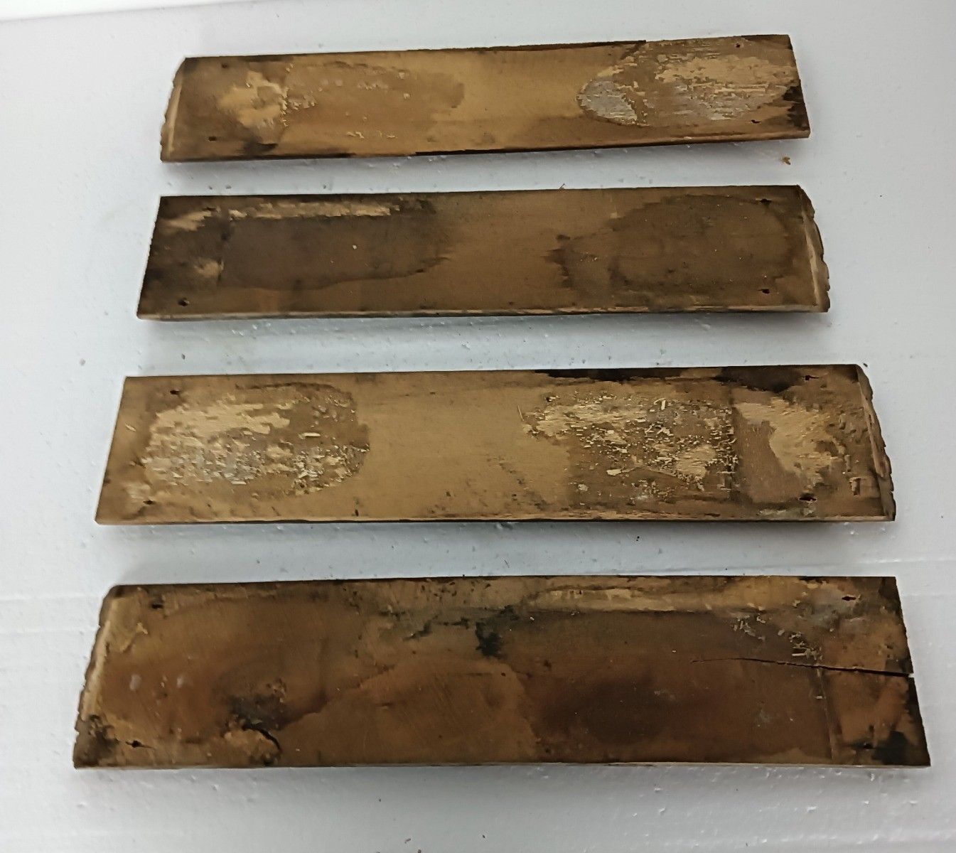 Set Of 4 Trims Corbels Pediments Boards Carved Wood Reclaimed Antique Salvaged A photo 143.0