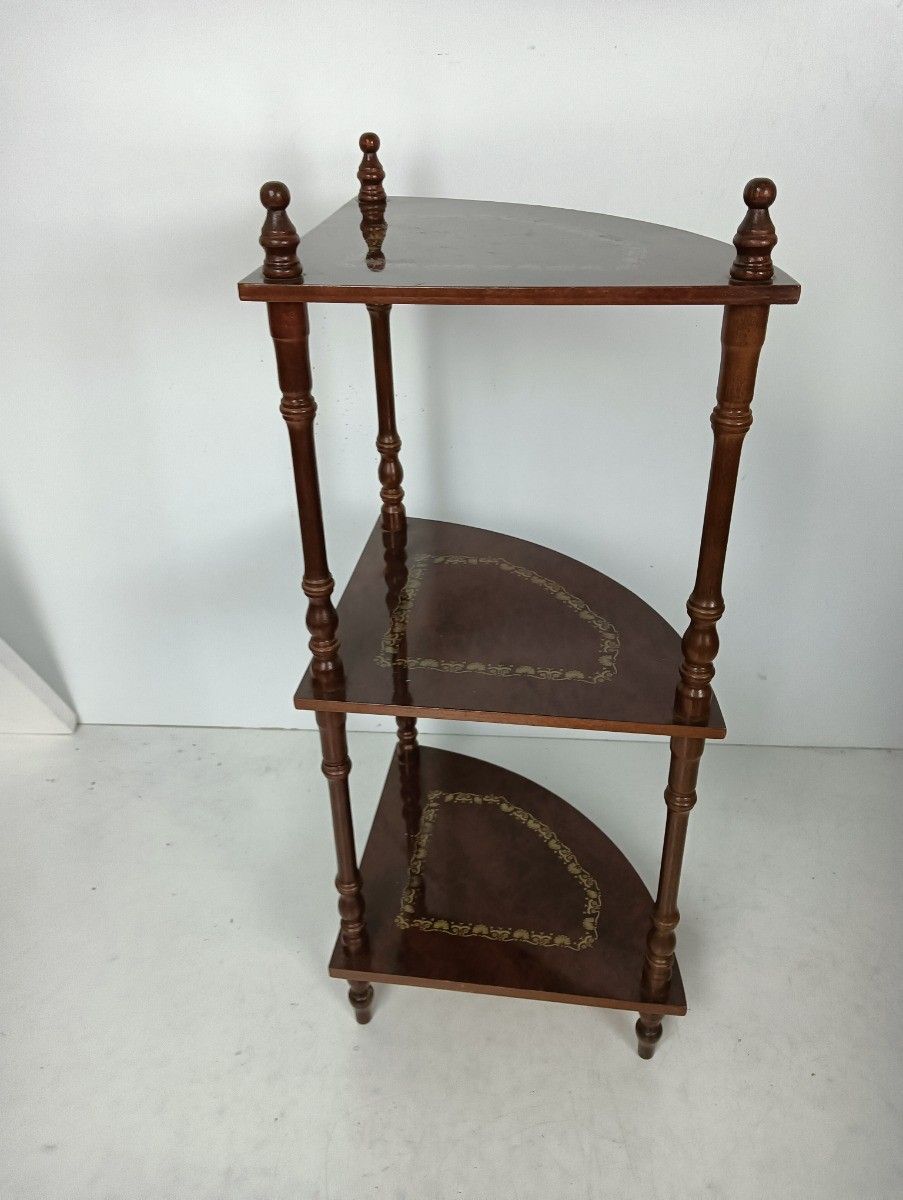photo furniture Pedestal Display Side Table Plant Stand Italian Lackered Wood Vintage Display Et