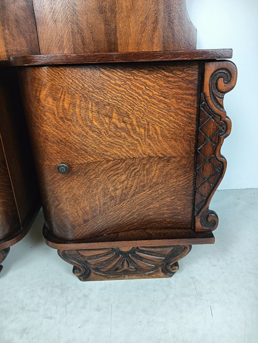 photo furniture Pair Antique Art Deco Nightstands End Tables Dresser 20s 30s  Bedroom Vanity Cab