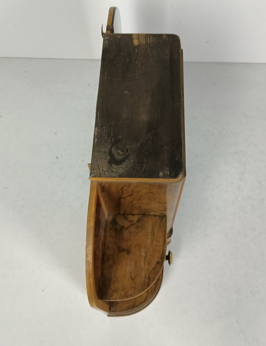 Stunning Antique Art Deco Standing Cabinet Medicine Apothecary Root Wood Wow photo vintage