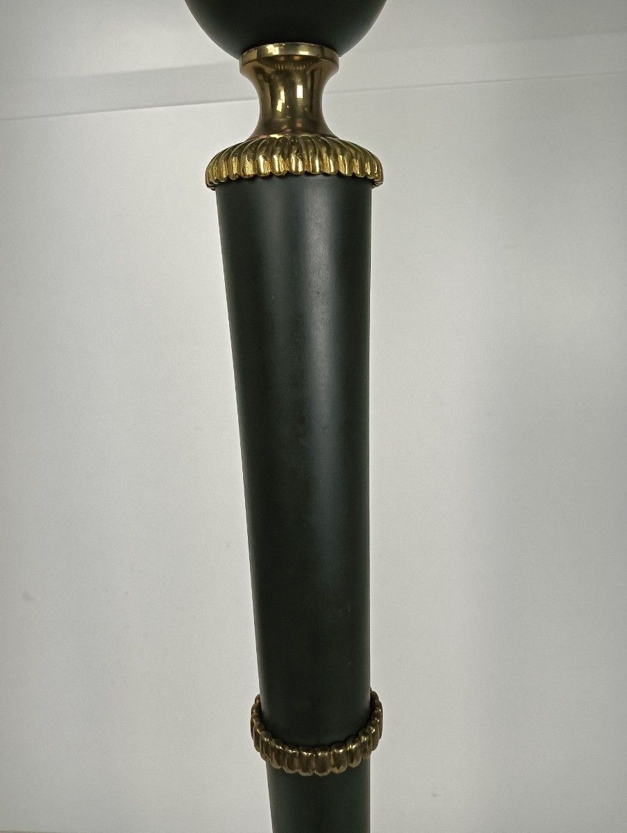 Large Standing Floor Lamp French Empire Brass Wood Hollywood Regency Vintage Wow photo 873.0