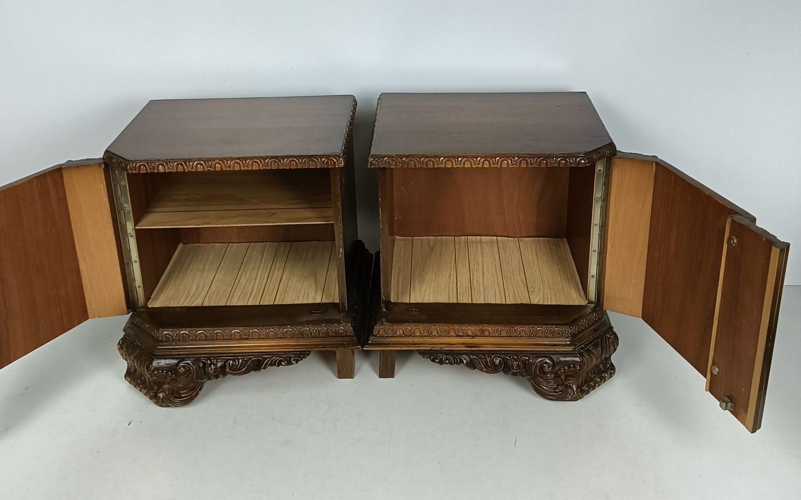 Antique Art Deco Nightstands End Tables Dressers 20s 30s Vanity Cabinets  Wood P photo Furniture