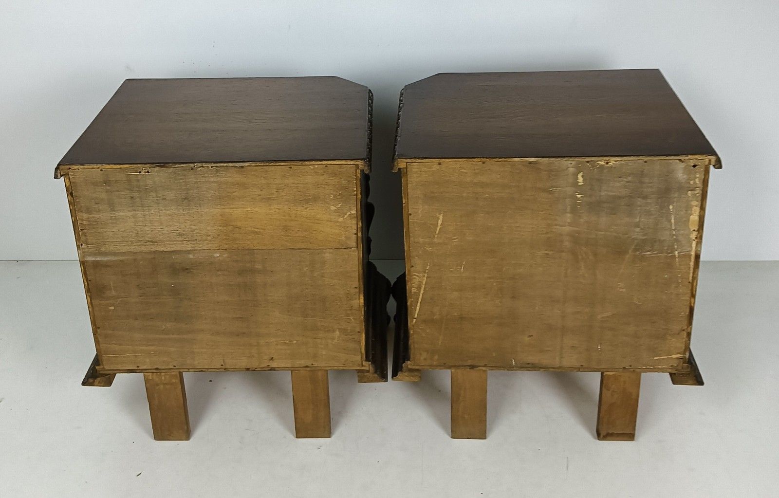 1073.0 Antique Art Deco Nightstands End Tables Dressers 20s 30s Vanity Cabinets  Wood P photo