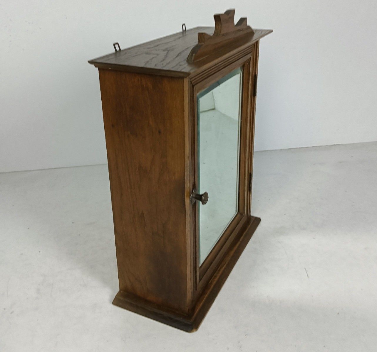 Antique Medicine Apothecary, Pharmacy, Cabinet, Beveled Glass,  Barn Style, Farm photo furniture