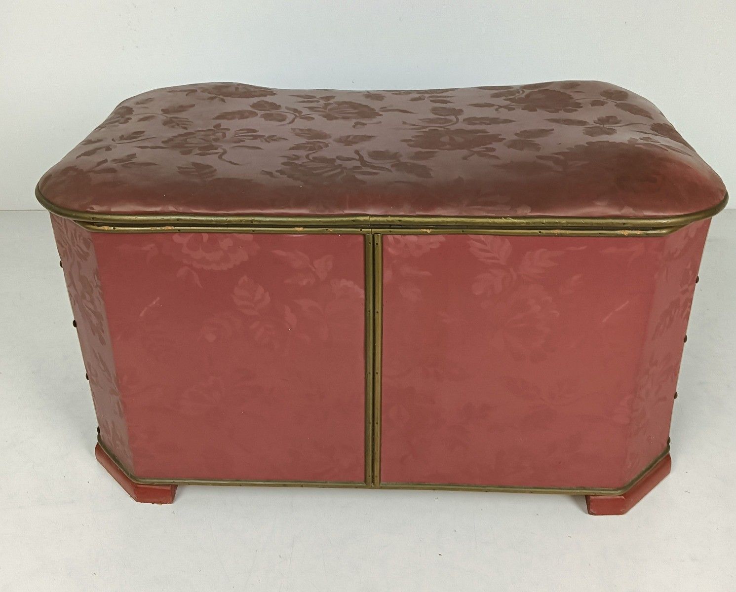 photo for sale Art Deco Art Nouveau Antique Large Laundry Box Basket Sewing Quilting Storage