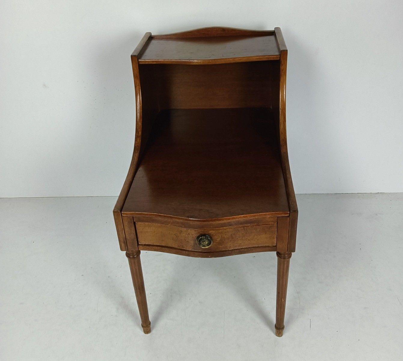 Vintage Long Wooden Nightstand End Table Bedroom Cabinet Very Special photo furniture