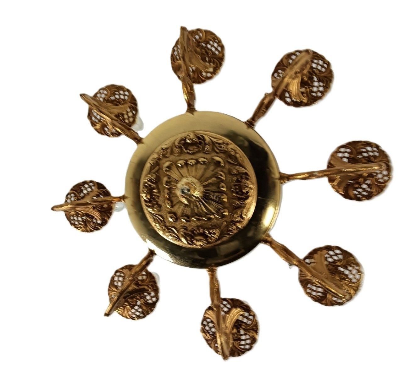 Gothic Ornate Brass 8 Arms Lights Chandelier Revival Dragons Griffins photo vinterior