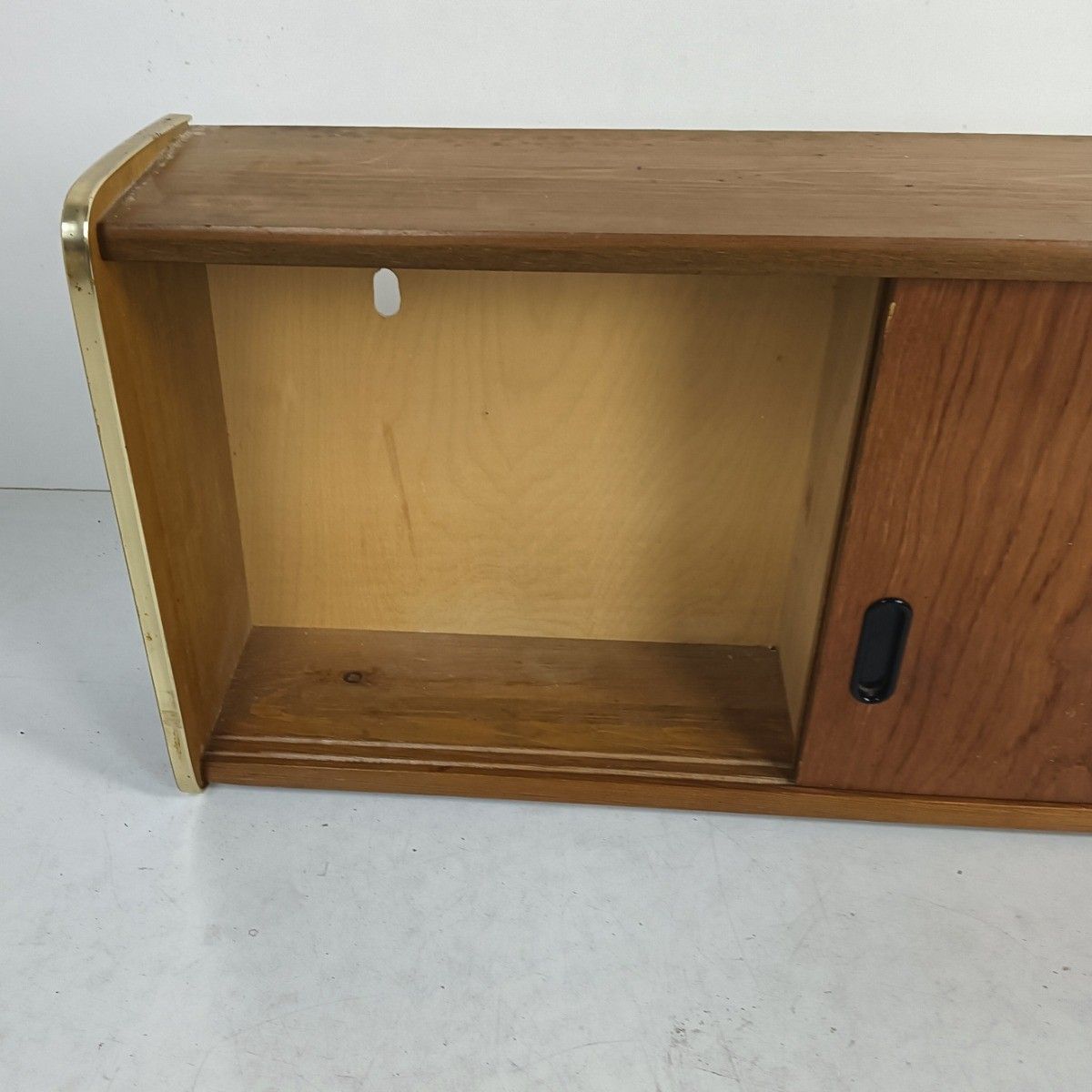 Vintage Mid Century Scandinavian Style Teak Wood Messing Medicine Apothecary Cab photo 425.0
