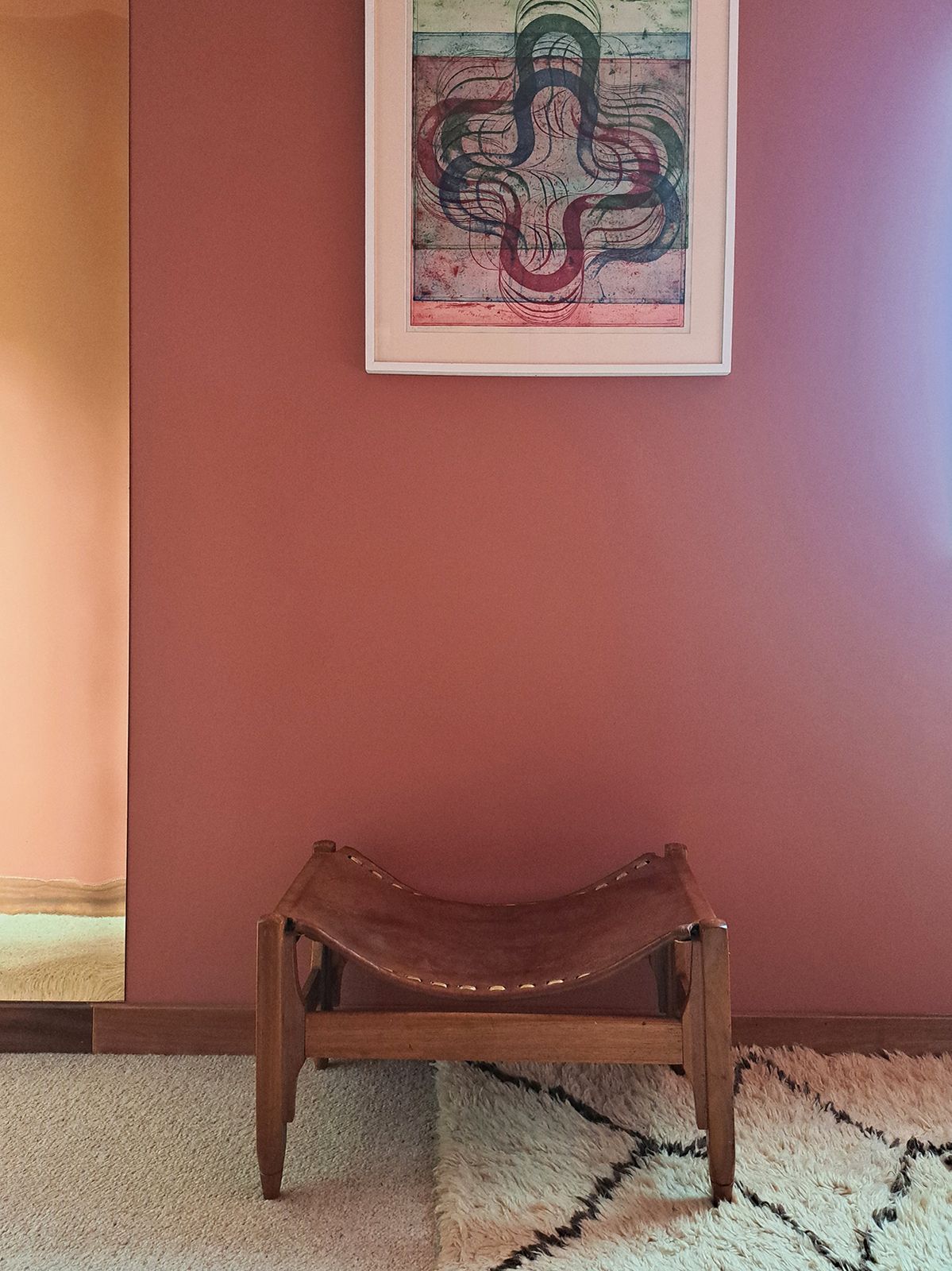 Mid Century Wooden Stool By Werner Biermann For Arte Sano photo 980.0