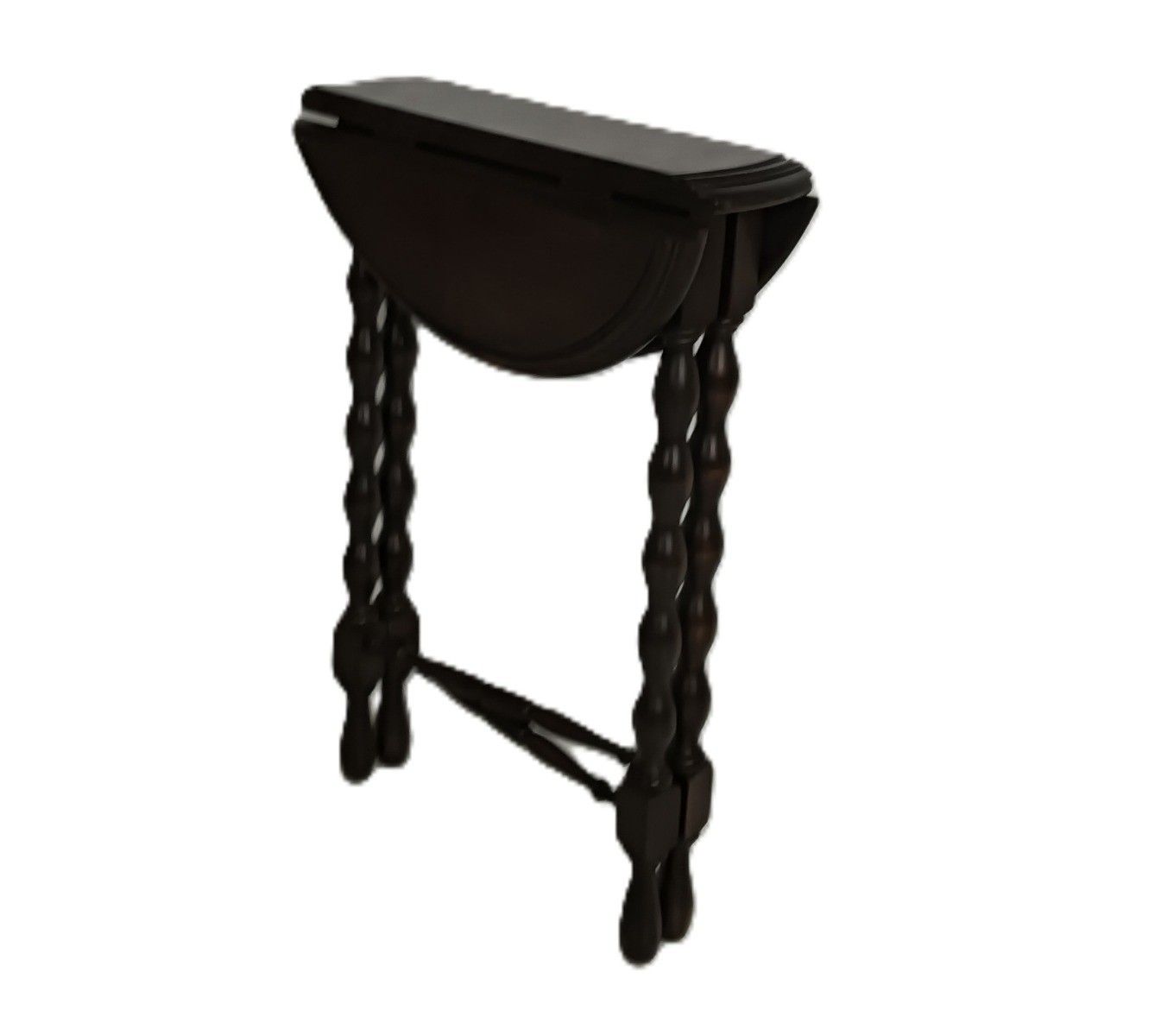 Practical Bobbin Legs  Wooden Side Occasional Wine Coffee Table Pedestal Foldabl photo for sale