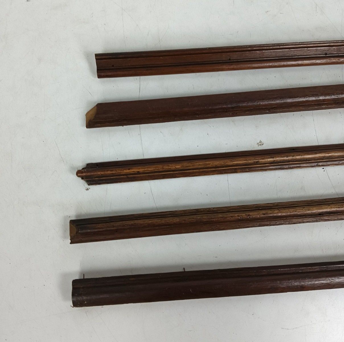 Set Of 5 Trims Corbels Pediments Carved Ornate Wood Reclaimed Antique Salvaged A photo for sale