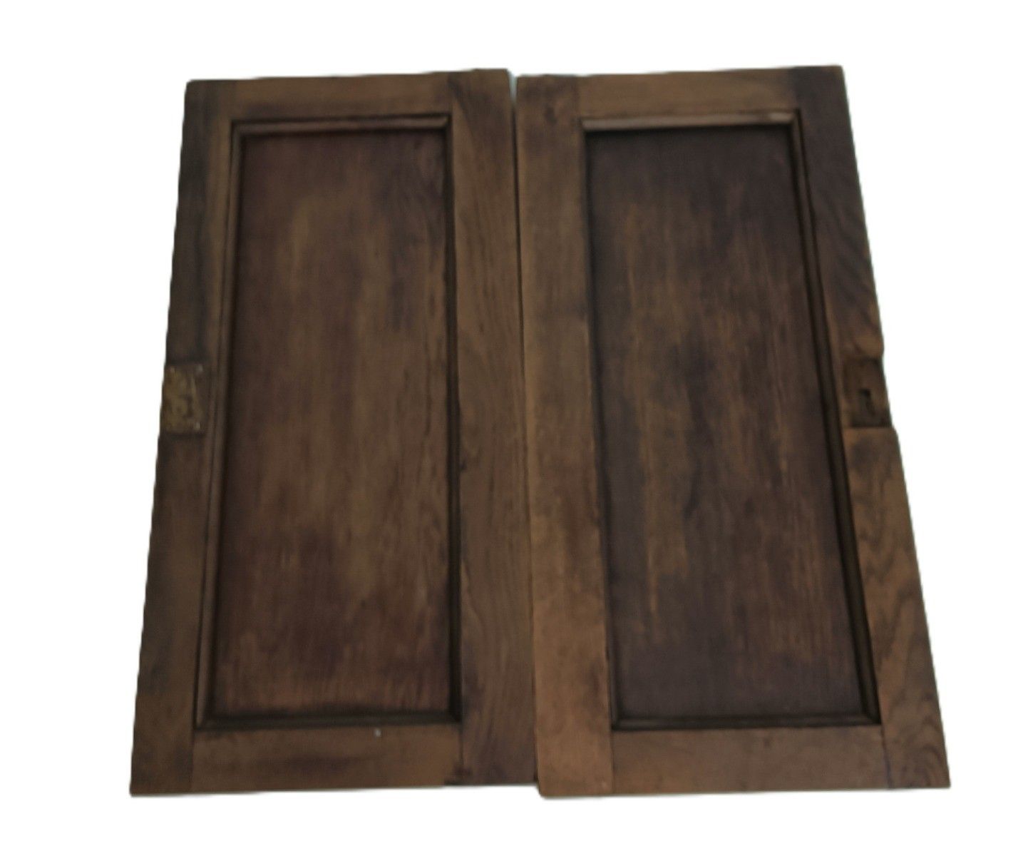 Pair Antique Smaller Door Panels Carved Wood Reclaimed Architectural photo Home Fixtures