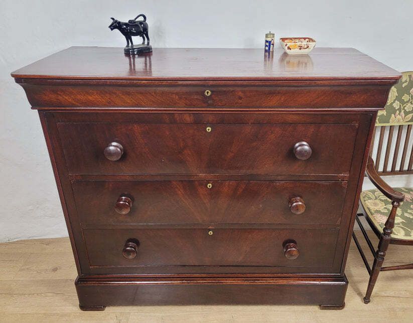 Victorian Chest Of Drawers 4 Drawers 1890 Mahogany English