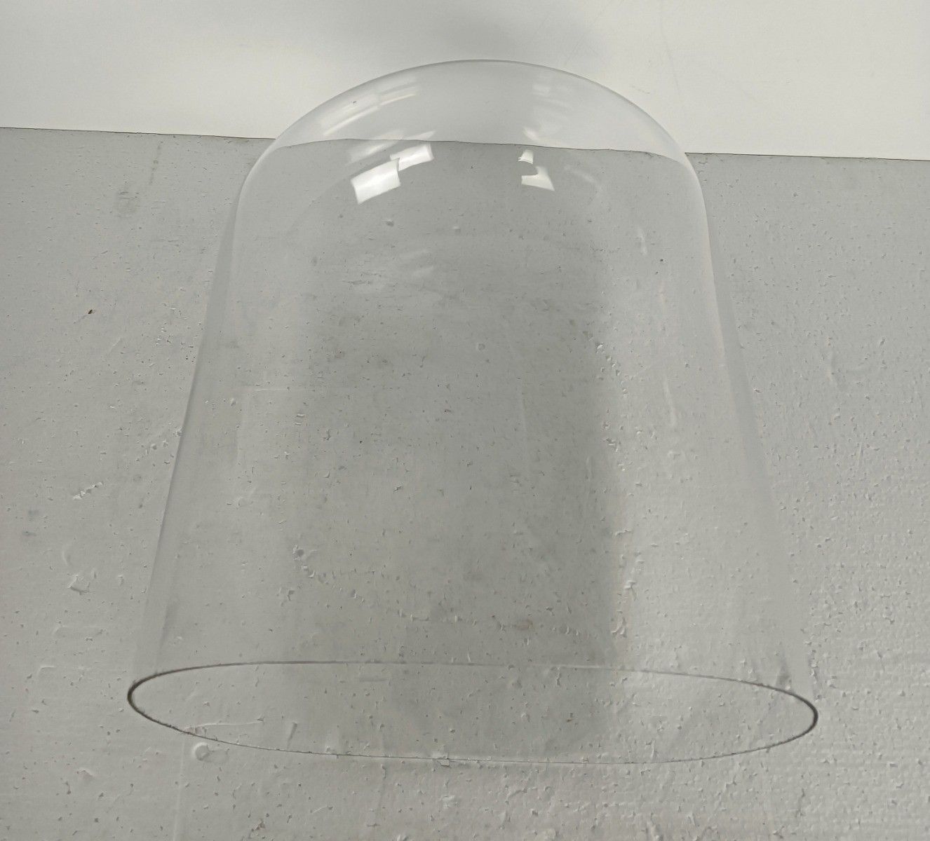 photo furniture Antique Oval Dome Globe Hand Made Glass Wax Madonna With Infant Figurine Flander