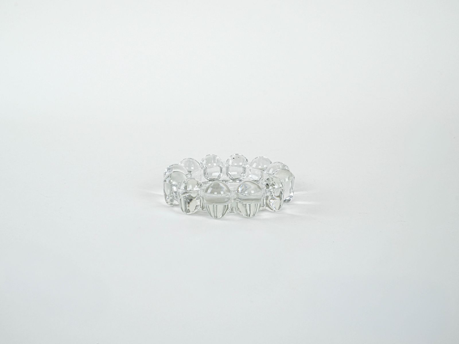 Glass Candle Holder, Danish Design, 1970s, Made In Denmark photo furniture