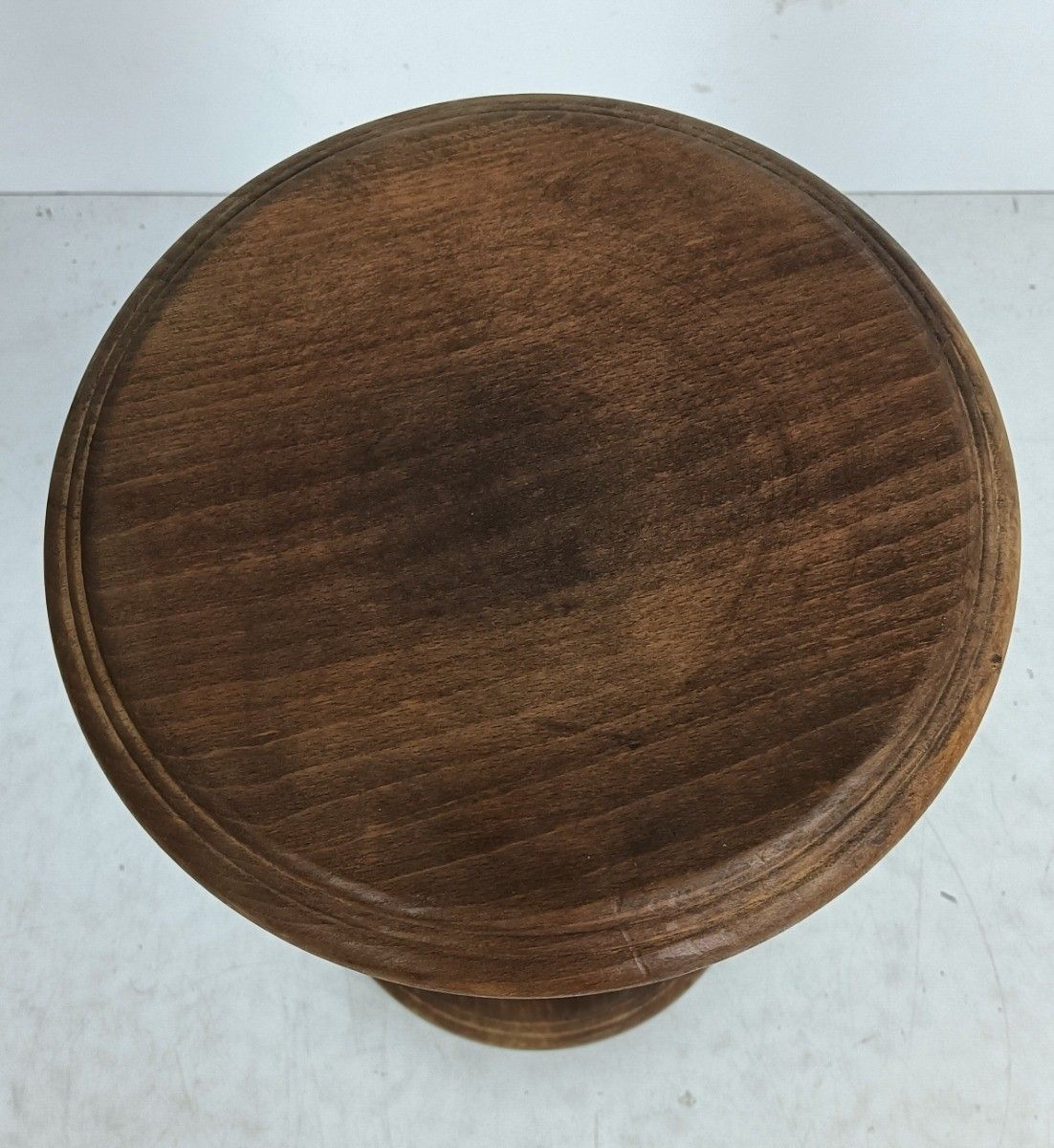 Vintage Wooden Pedestal Plant Stand Side Table Bonsai Stand photo for sale