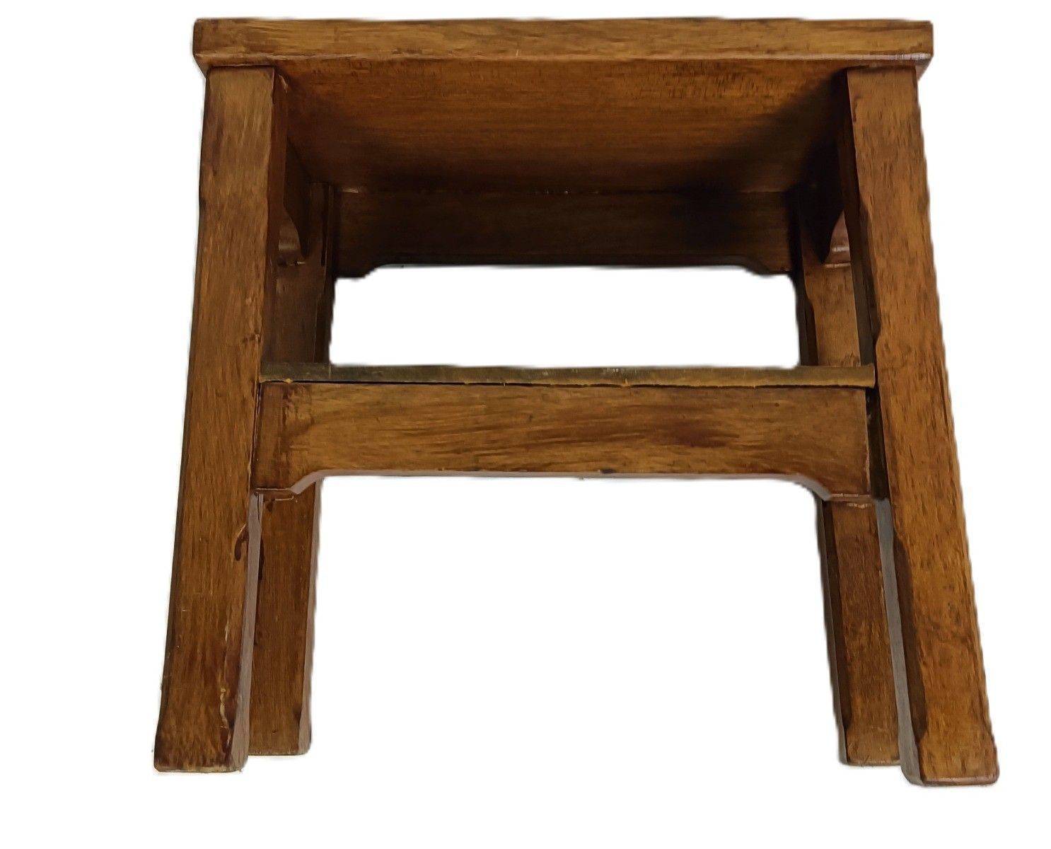 photo furniture Antique Two Tier Side Table Carved Wood Occasional Coffee Plant Stand Funky