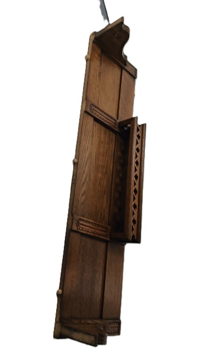 Xl Antique Carved Wood Ornate Pediment Over Door Top Cabinet Reclaimed Architect photo 538.0