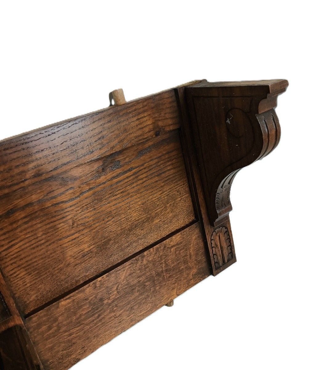 Home Decor Xl Antique Carved Wood Ornate Pediment Over Door Top Cabinet Reclaimed Architect photo