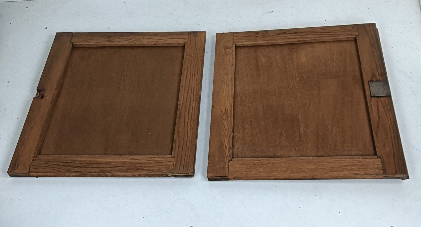 Two Large Door Panels Hand Carved Wood Ornate Reclaimed Architectural photo vinterior