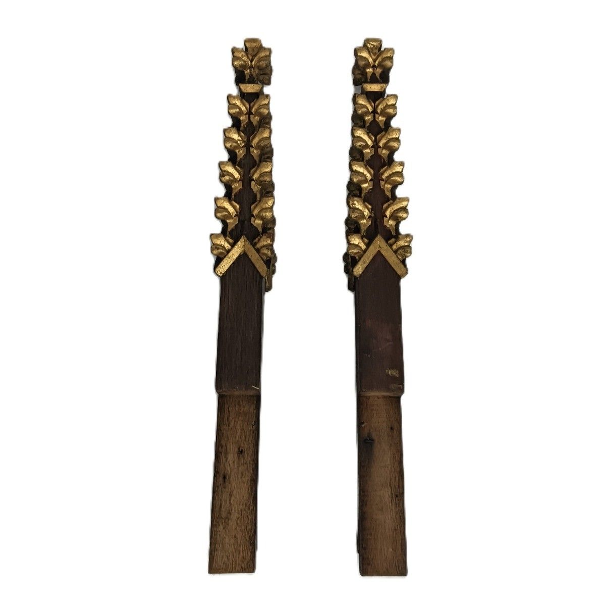 Neo Gothic 2  Reclaimed Carved Wood  Spindles Balusters Trim Posts Pillar Recla photo 718.0
