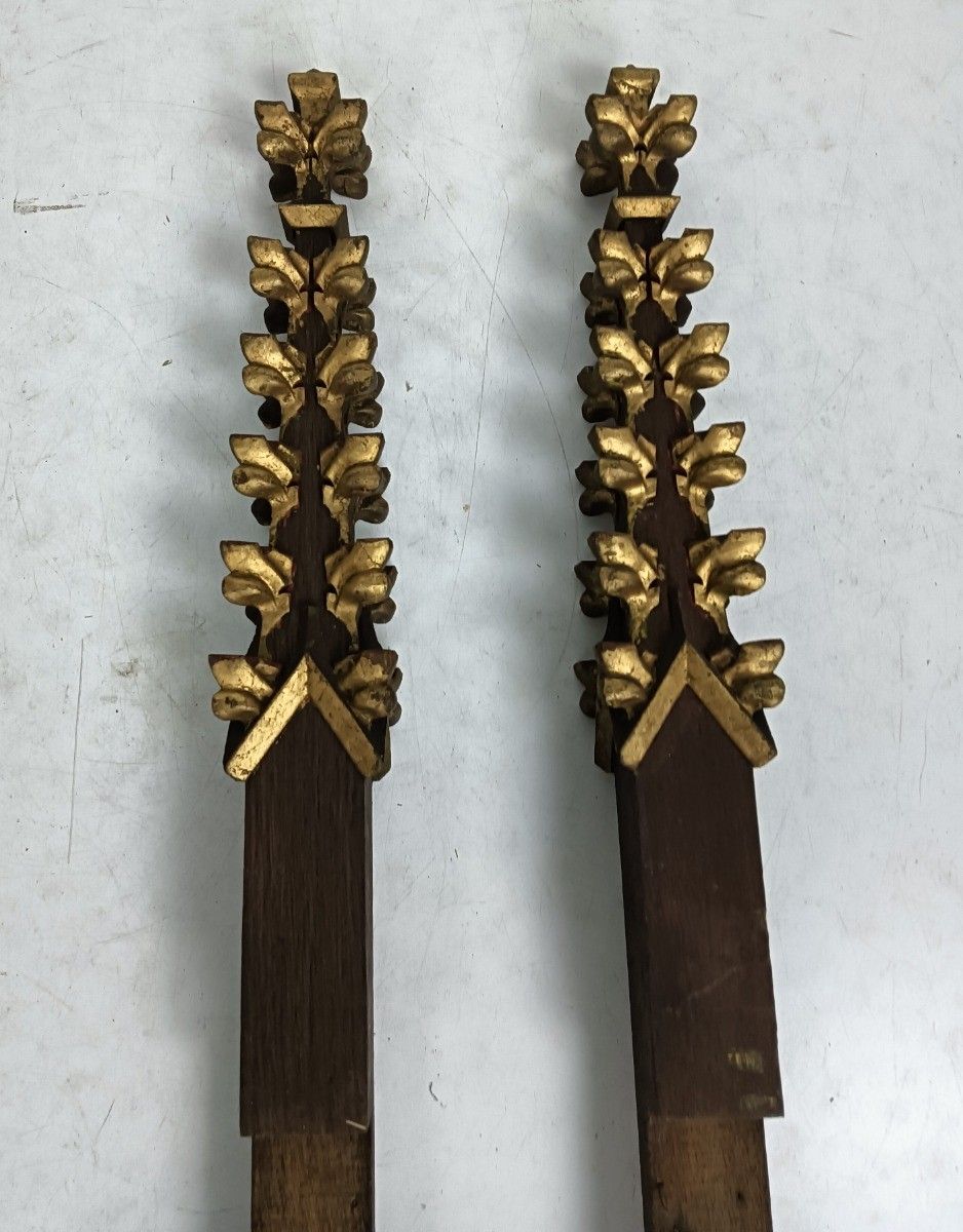 Neo Gothic 2  Reclaimed Carved Wood  Spindles Balusters Trim Posts Pillar Recla photo buy