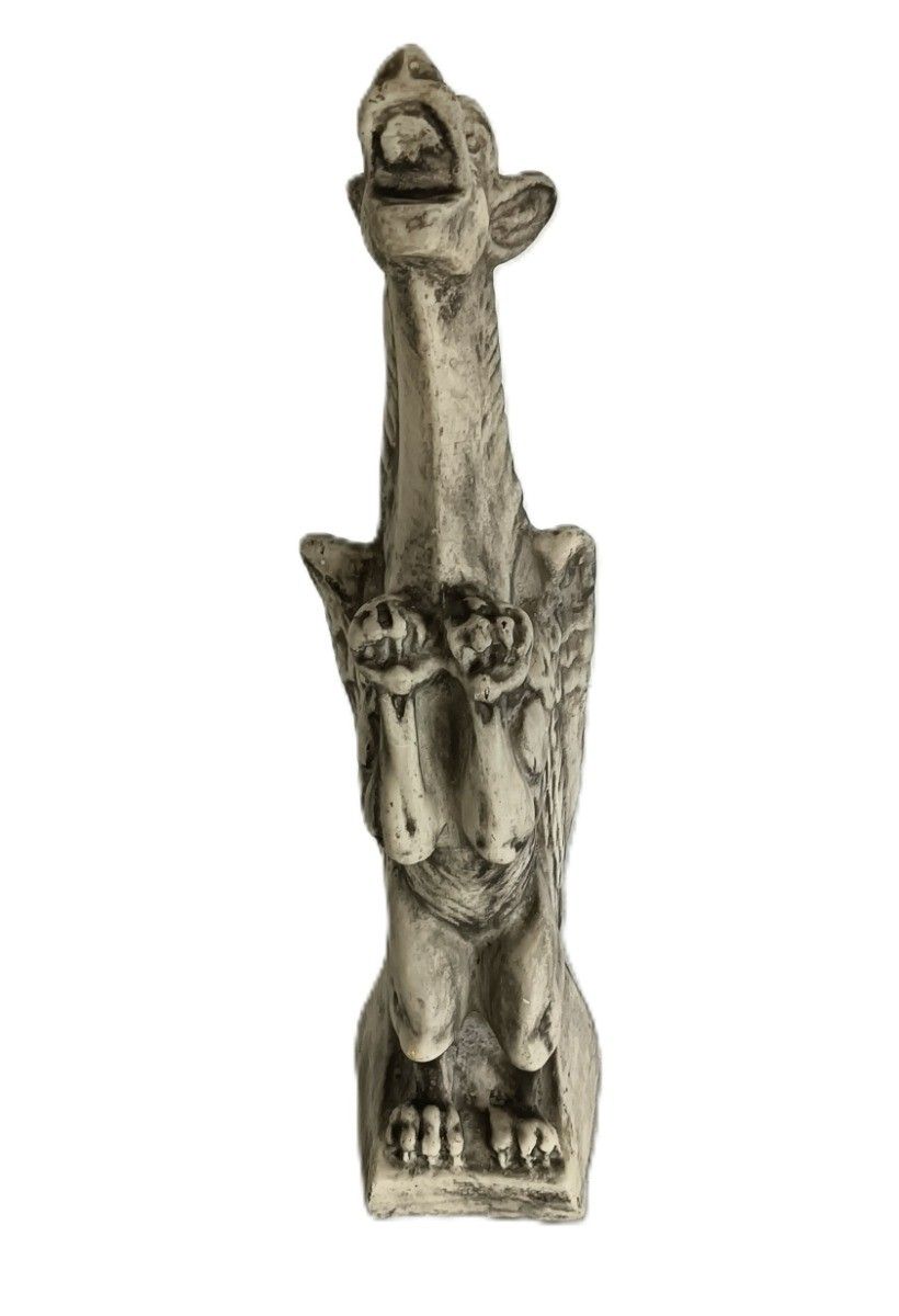 Figurine Stoneware Gargoyle Dragon Hanging Standing photo furniture