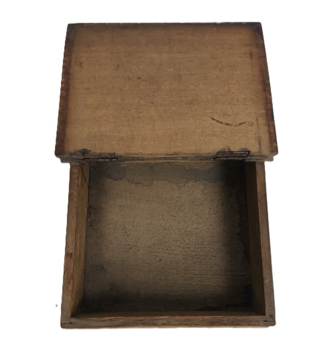 Small Antique  Wood Table Desk Document Box Writing Slope Clercks Desk photo vinterior