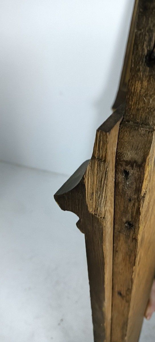 Pair Gothic Carved Wood Antique Boards Panels Church  Pediments Reclaimed Archit photo 718.0