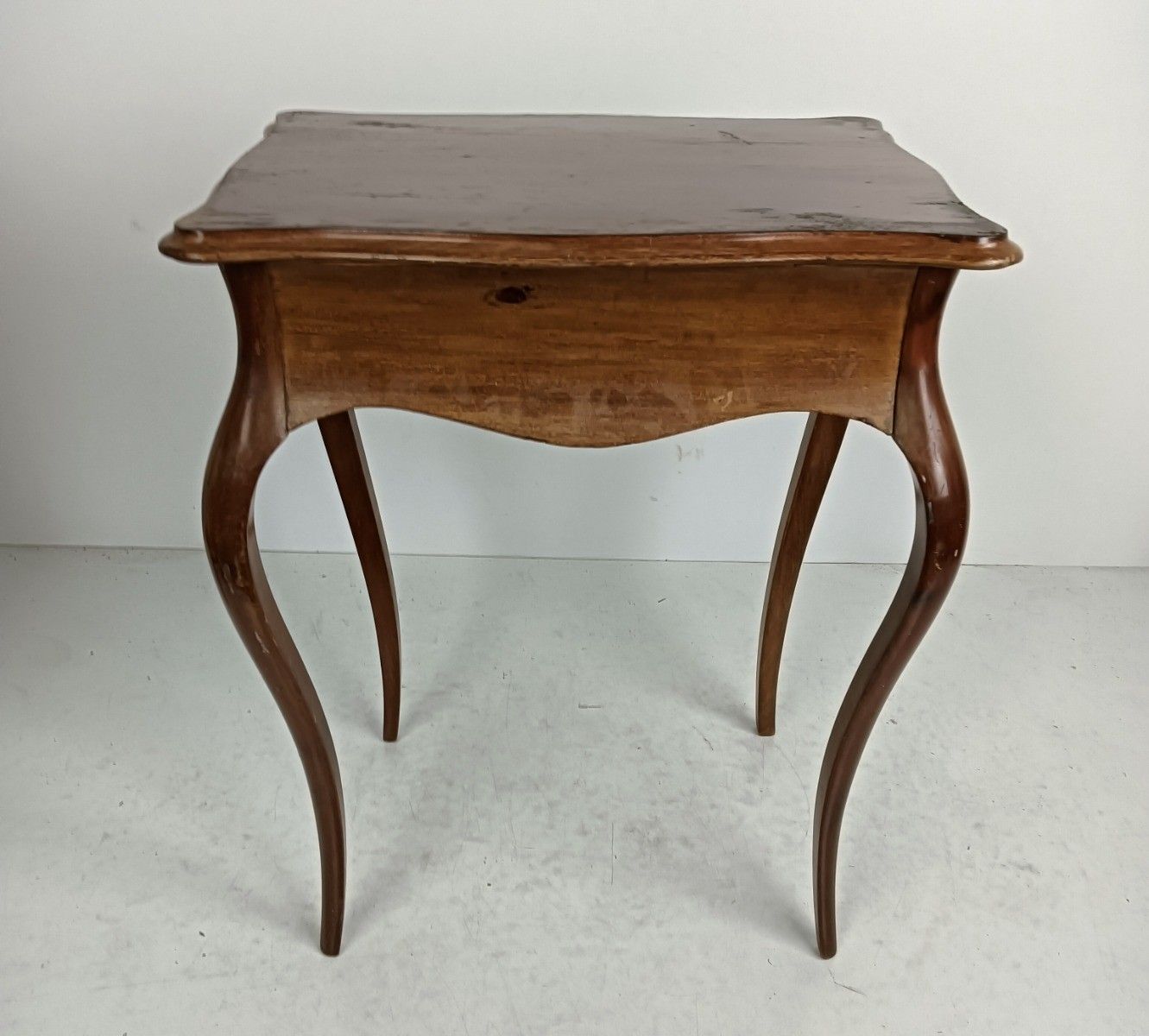 Antique Art Nouveau Wood Sewing Quilting Box Table Cabinet photo vintage