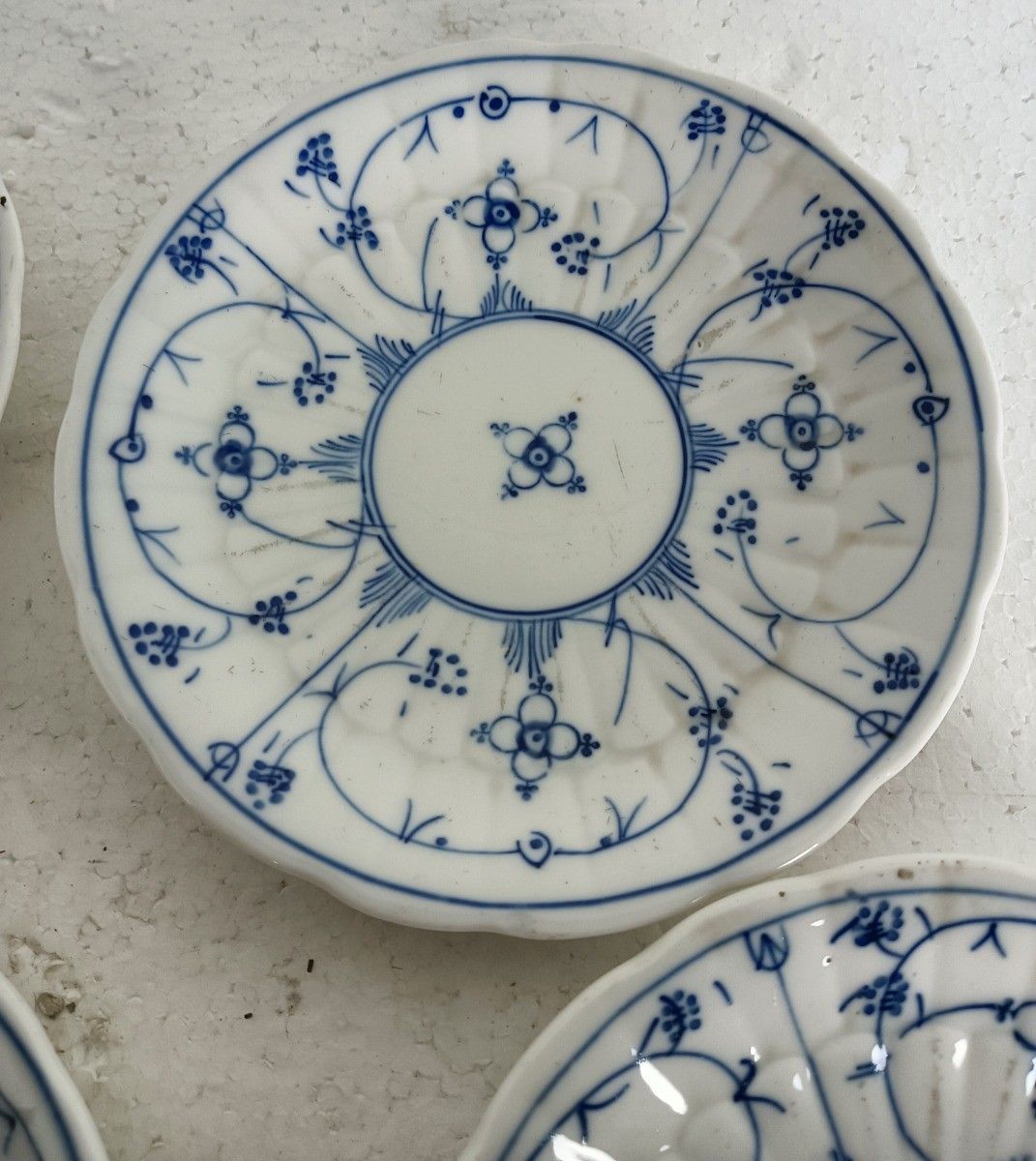 Set Of 8  Cups And Saucers Antique Marked Boch Copenhague, Kopenhagen 16 Pieces photo vinterior