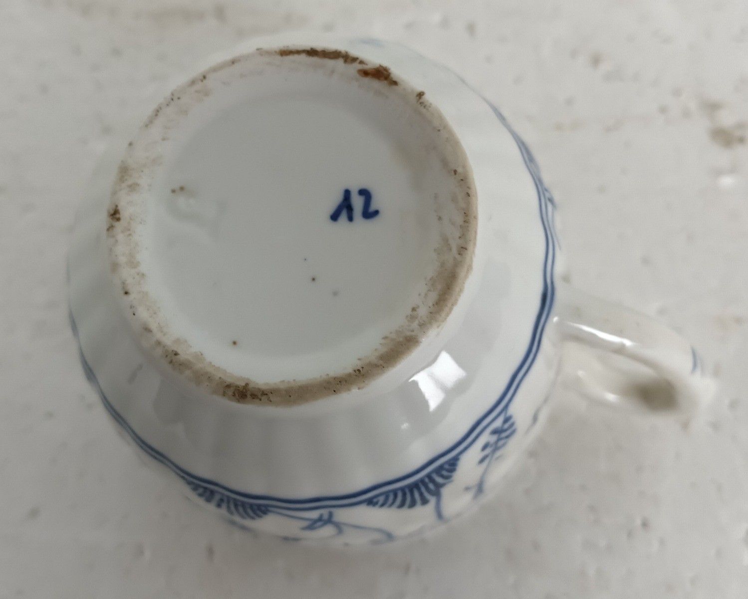 photo vintage Set Of 8  Cups And Saucers Antique Marked Boch Copenhague, Kopenhagen 16 Pieces