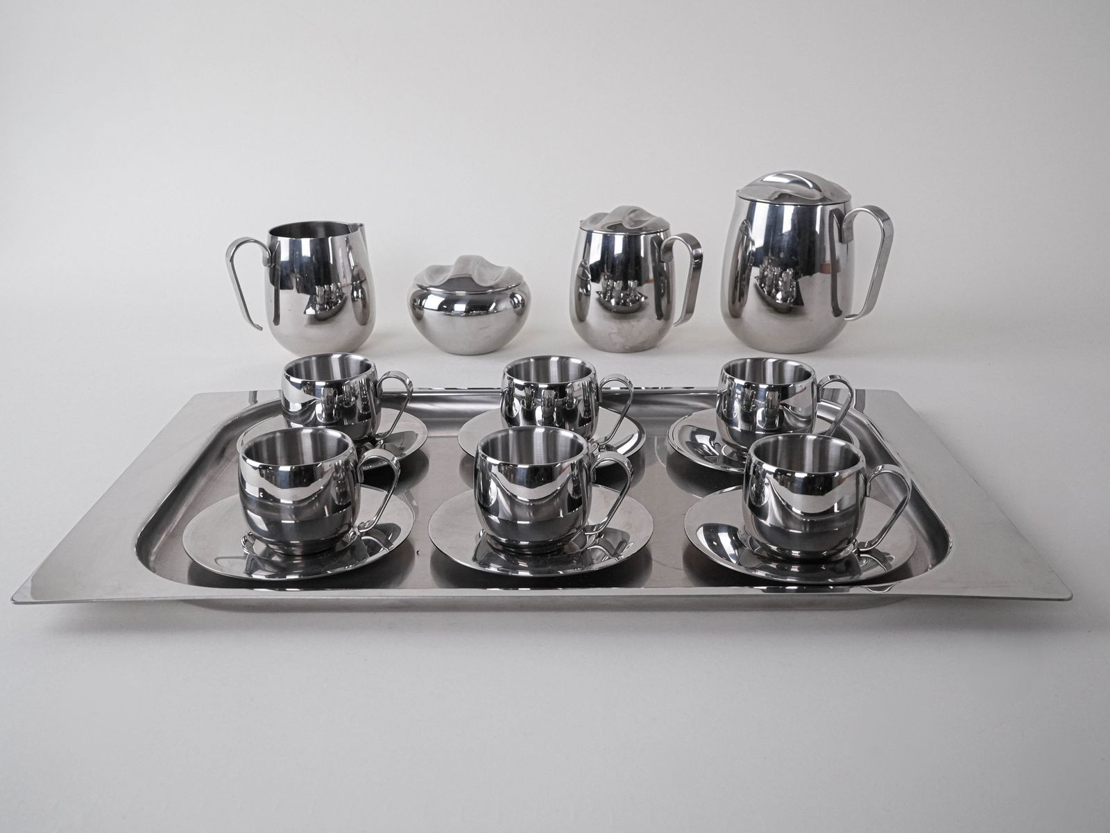 photo furniture Coffee And Tea Set, Italian Design, 1980s, Made In Italy