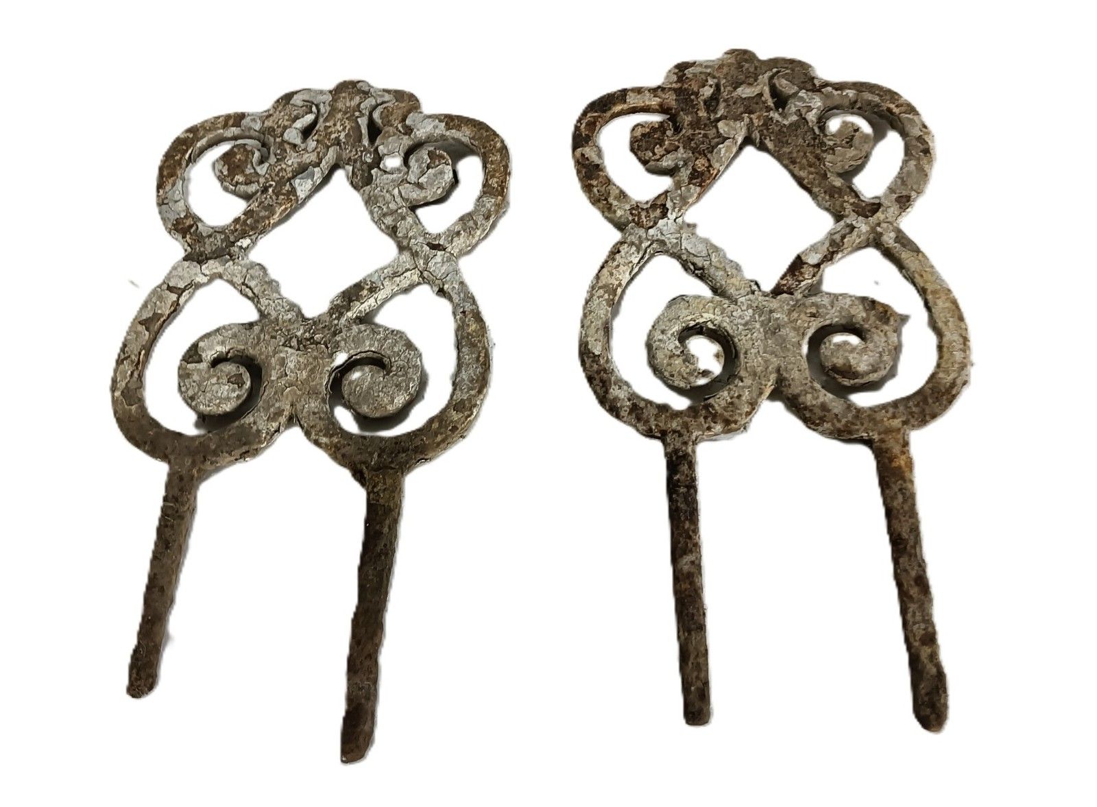 Cast Iron Antique Garden Stake Decoration Ornate Support Architectural photo furniture