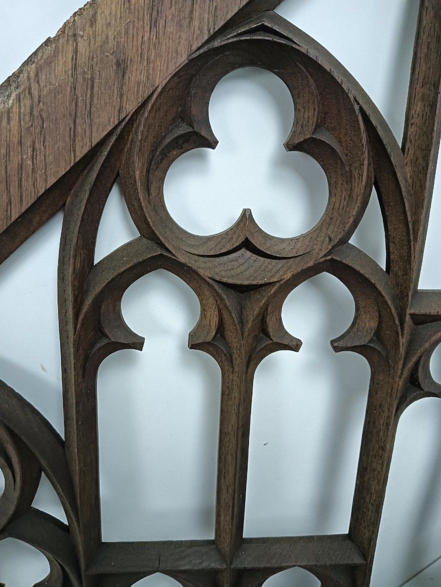 718.0 Neo Gothic Church Panel Pediment Antique 19th Century Wow Reclaimed Architectura photo