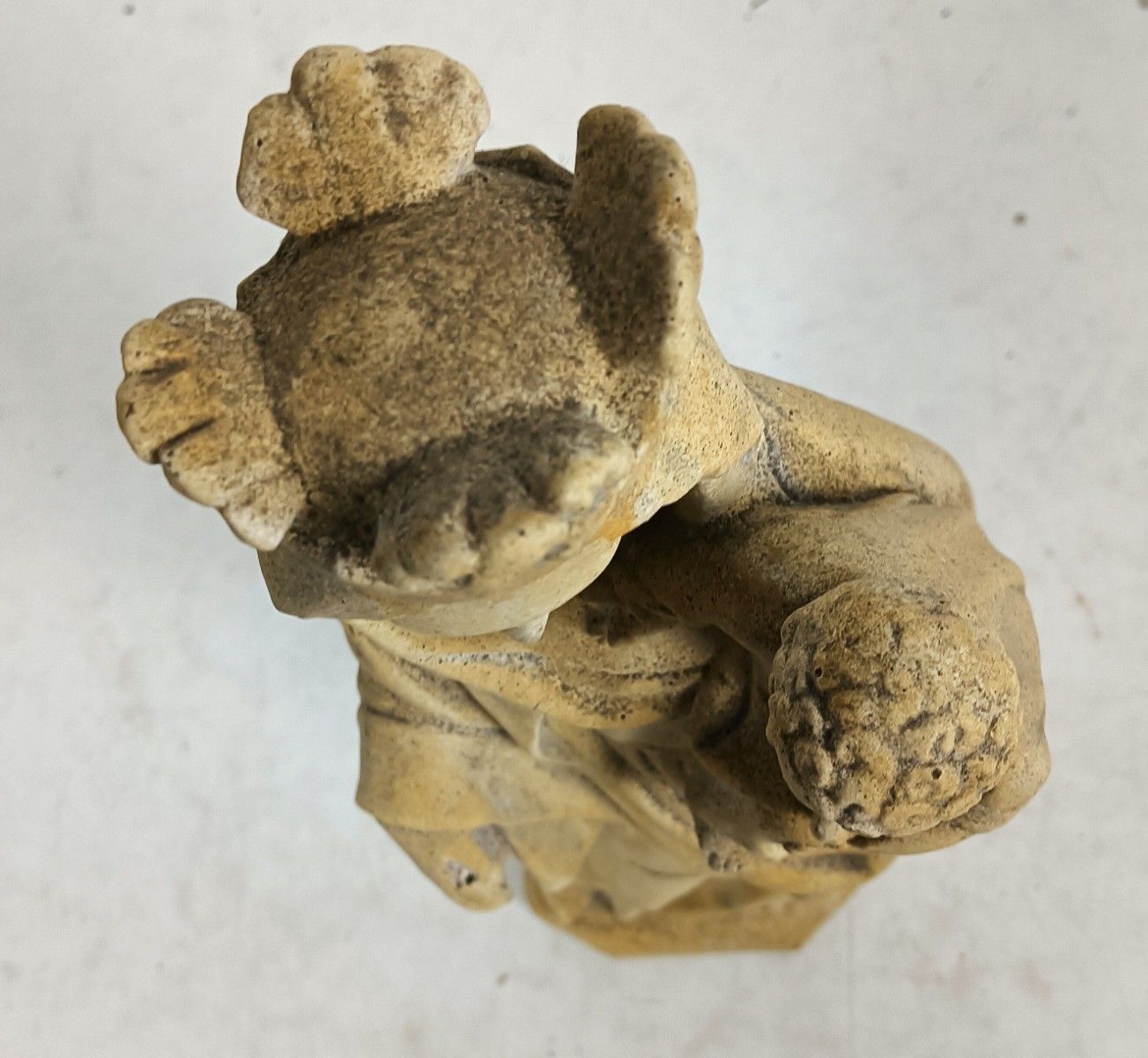 Outdoor Protection Carved Stone French Virgin Mary Infant Jesus Madonna  Large H photo for sale