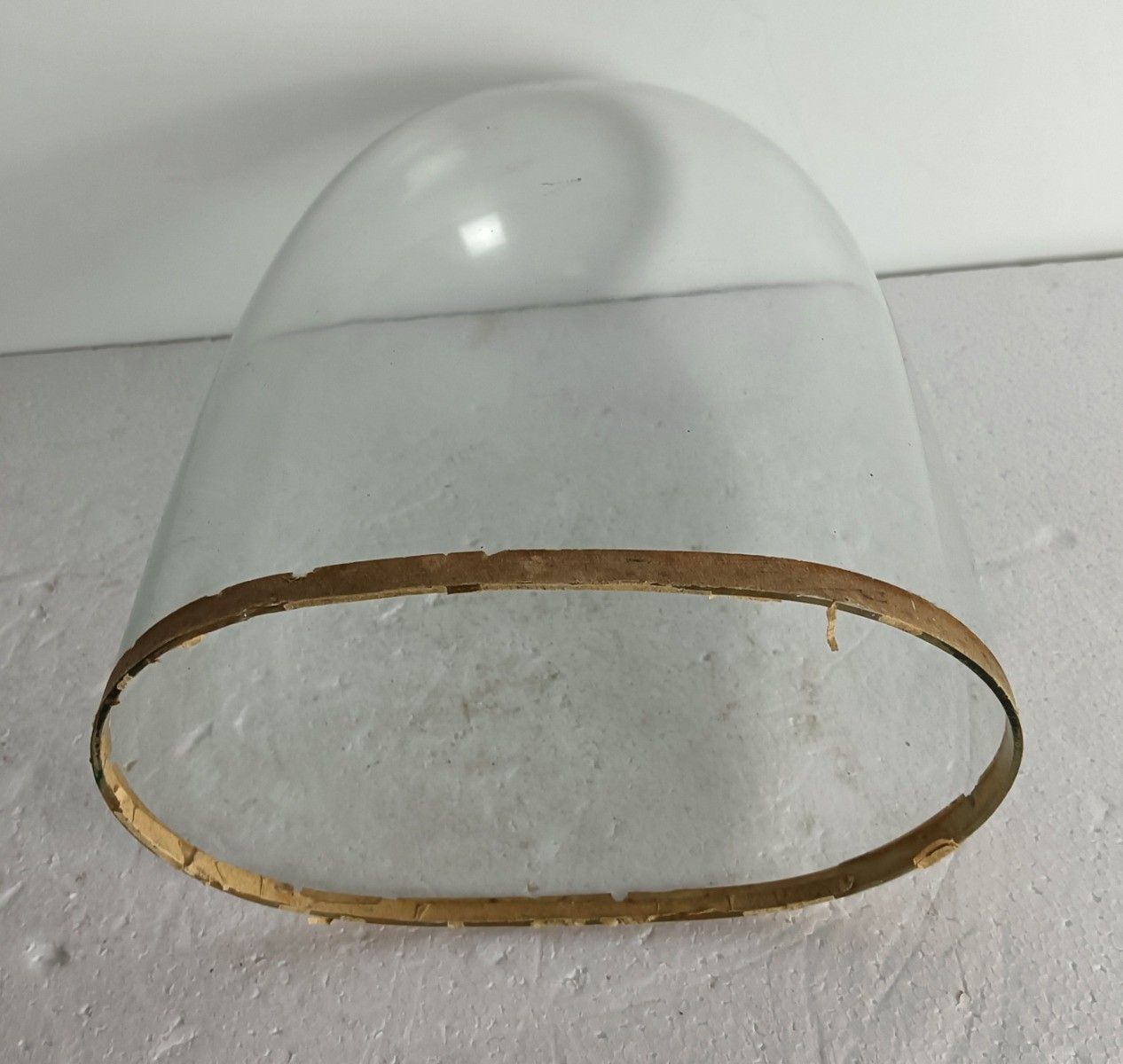 Antique Victorian Oval Hand Blown Glass Globe Dome Doll Clock 12.99" H 9.05"W 5. photo furniture