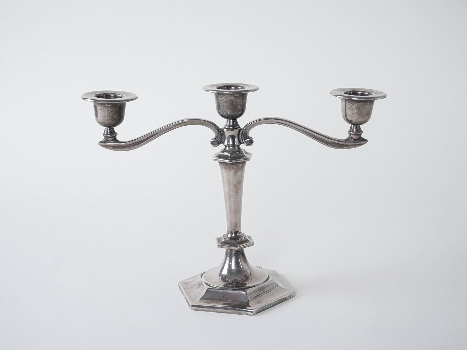 Metal Candlestick, Italian Design, 1960s, Made In Italy photo for sale