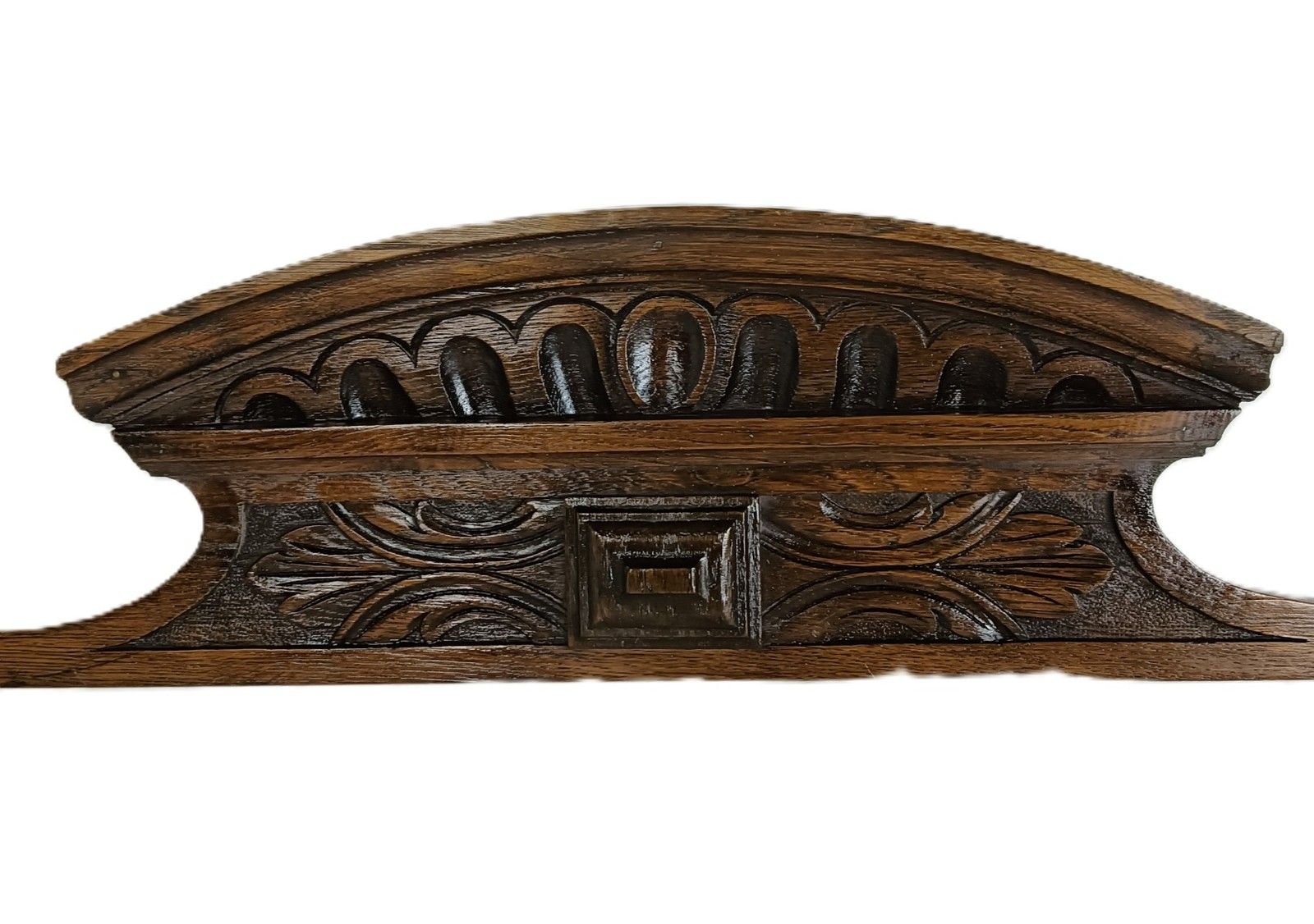 Pediment Antique Ornate Carved Wood Over Door Trim Architectural Salvaged photo vinterior