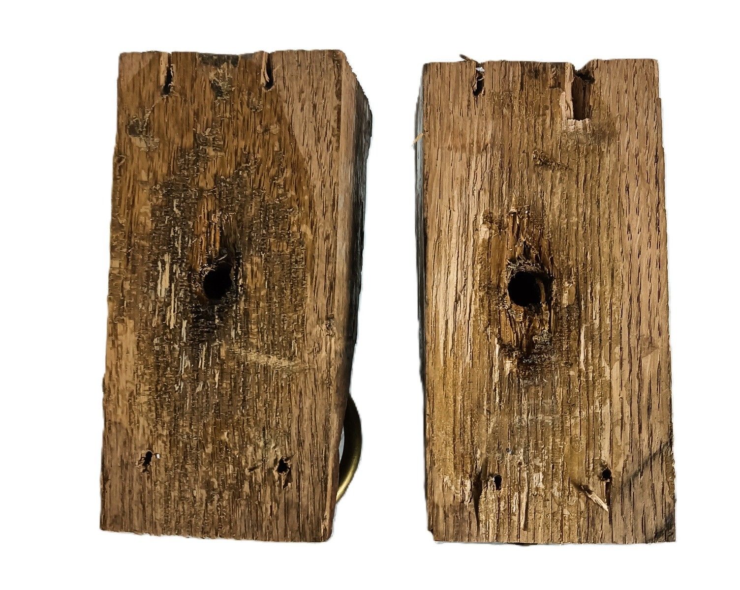 Antique Pair Corbels Hand Carved Wood Architectural Reclaimed Lion Heads Trims W photo vintage