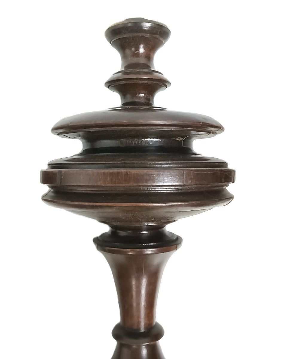 Set Of 4 Reclaimed Carved Wood Large Spindles Balusters Trim Posts Pillars Salva photo Home Decor