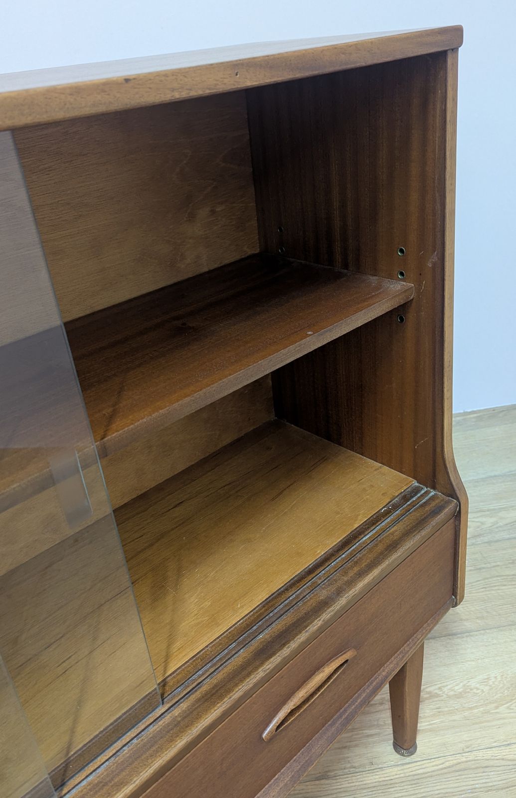 210.0 Mid Century 1960s Jentique Glazed Cabinet photo