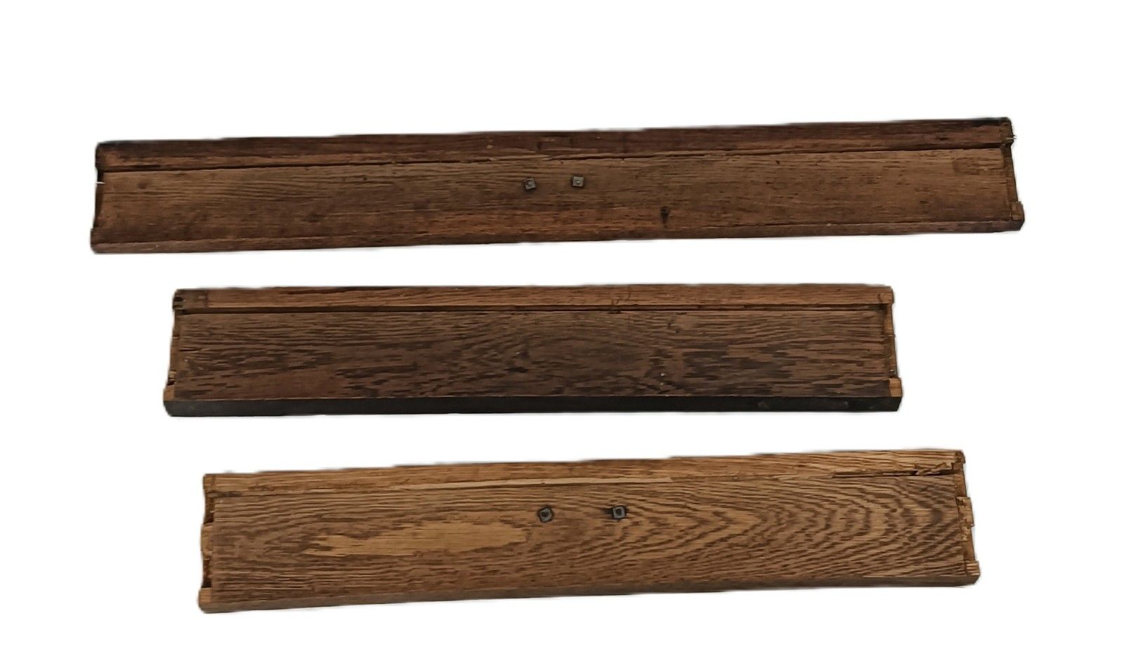 Set Of 3  Hand Carved Wood Pediments Architectural Reclaimed Antique Panels Draw photo buy