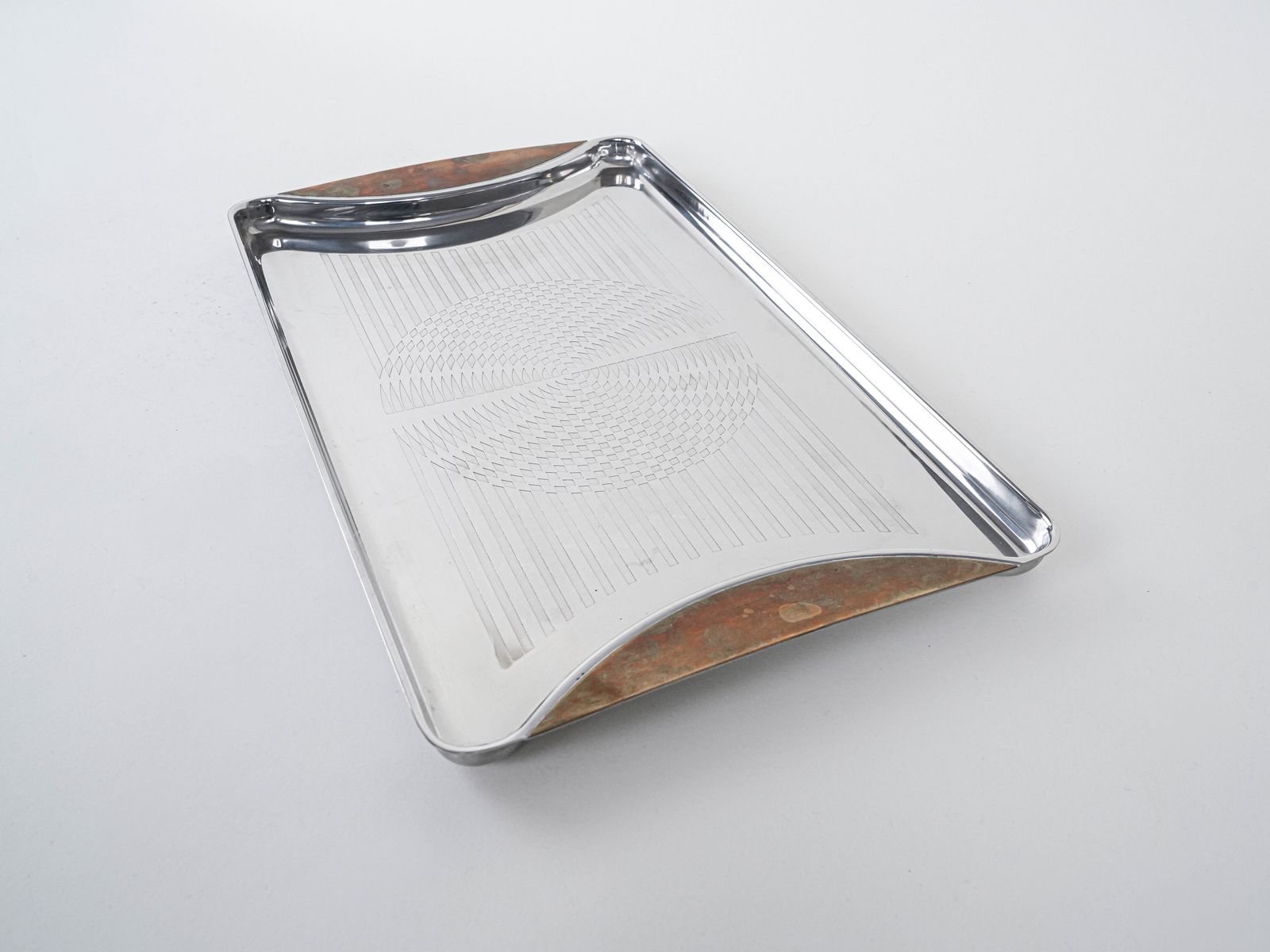 Stainless Steel Tray, German Design, 1970s, Manufactured By Gottinghen photo Home Decor