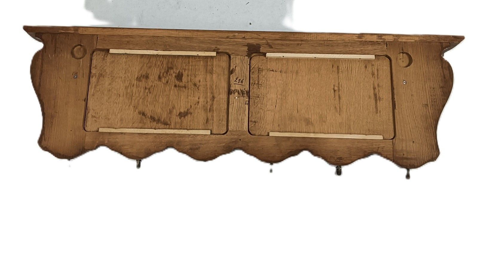 Large Antique Carved Wood Ornate Coat Hat Rack Hallway Furniture French Oak photo buy