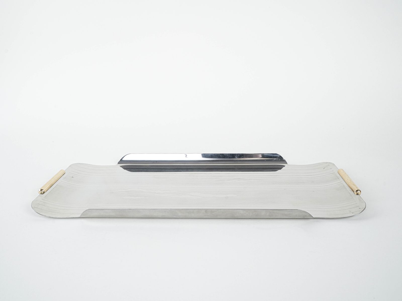 Stainless Steel Tray, Italian Design, 1970s, Made In Italy photo furniture