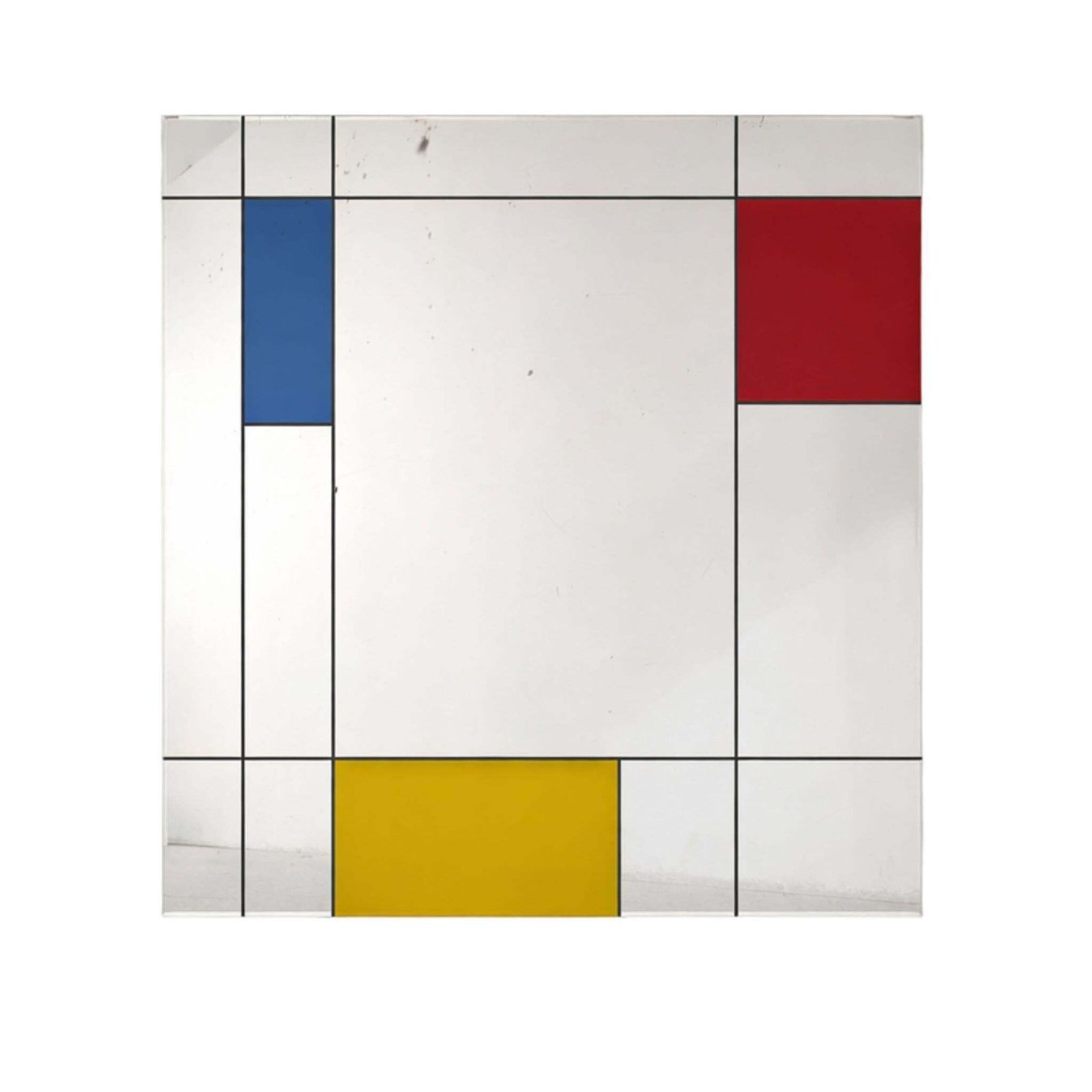 Post Modern Geometric Italian Wall Mirror Piet Mondrian For Rimadesio photo buy