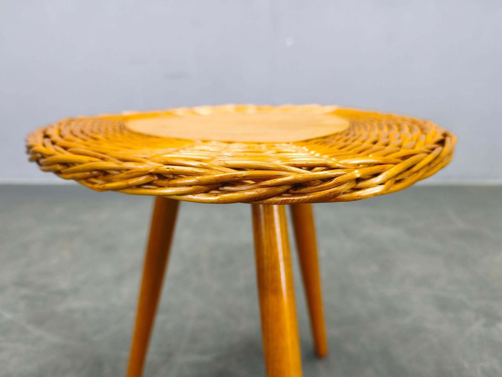 Czechoslovak Mid Century Plant Stand And Shelf Set, 1970s photo vintage